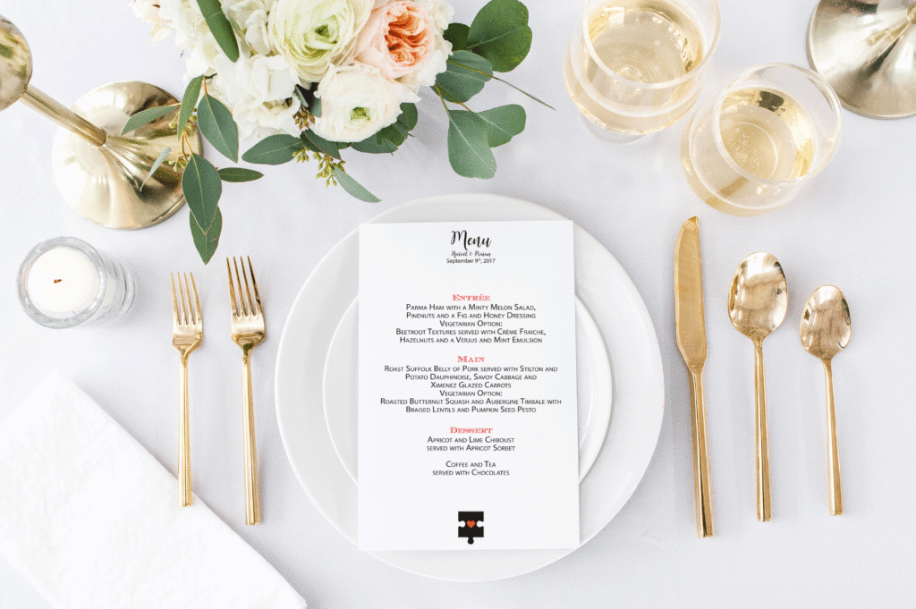 Puzzle Menu MarryMe by Amoretti