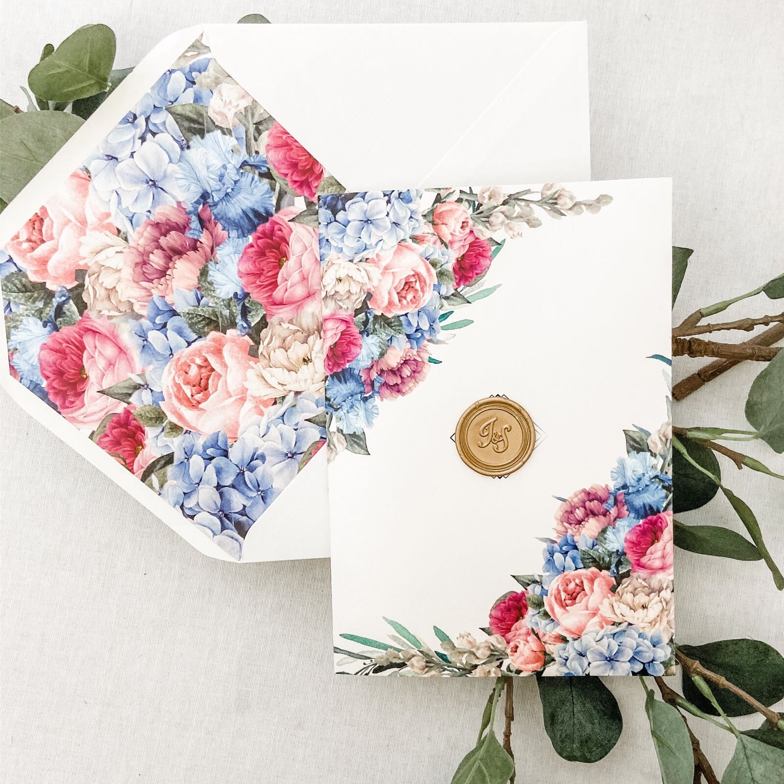 Peonies Wedding Invitations