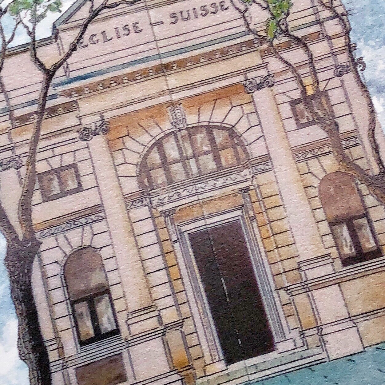 Tempera Wedding Invitation